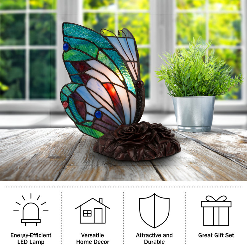 Tiffany style butterfly lamp outlet
